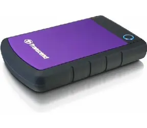 Transcend StoreJet 25H3P 1TB / 5400ot. / 2.5" / USB 3.0 / Fialový / Externý