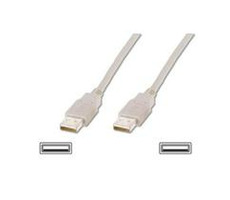 Digitus USB kábel A/samec na A-samec, čierny, 5m