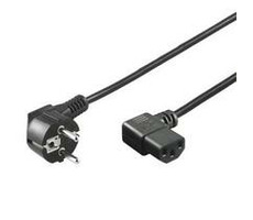 PremiumCord napájací kábel 240V, dĺžka 2m CEE7 pravouhlý/IEC C13 pravouhlý