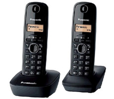 Panasonic KX-TG1612FXH, bezdrôt. telefón, 2 slúchadlá