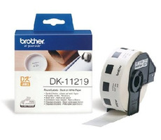 Brother - DK 11219 / papierové / okrúhle / priemer 12 mm - 1200 ks