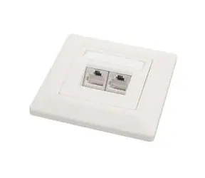 Zásuvka Solarix CAT5E STP 2 x RJ45 pod omietku biela