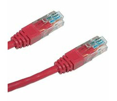 PremiumCord Patch kábel UTP RJ45-RJ45 CAT6 10m červená