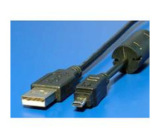 Wiretek Kábel USB2.0 A-mini PANASONIC 8pin 1,8m čierny