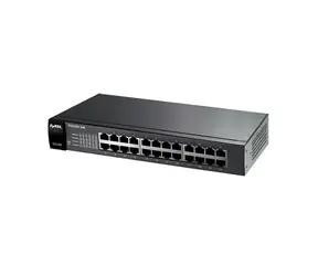 ZyXEL ES1100-24E / 24- Port 10/100Mbps Ethernet switch / Green (802.3az) / Fanless / desktop