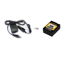 PATONA Sada pre videokameru GoPro 3 AHDBT-201 nabíjačka + 2x batéria