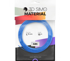 3DSimo Filament ABS - modrá &amp; zelená &amp; žltá 15m