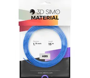 3DSimo Filament ABS - modrá &amp; zelená &amp; žltá 15m