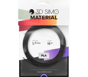 3DSimo Filament PLA - čierna &amp; zlatá &amp; šedá 15m