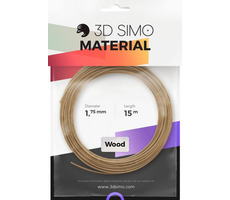 3DSimo Filament WOOD - hnedá 15m