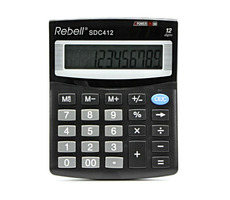 REBELL SDC412 kalkulačka čierna