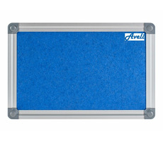 AVELI Textilná nástenka 90x60 cm hliník.rám modrá