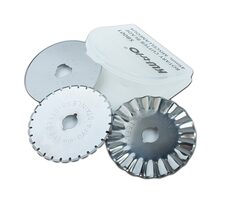 KW-trio Sada 3 náhradných nožov / vlnky / perfo / rovný