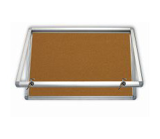 2x3 Horizontálna vitrina so zámkom 120 x 90 / korkové vnútro