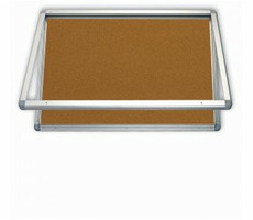 2x3 Vonkajšia vitrína s horizontálnym otváraním 75 x 101 cm (korok)