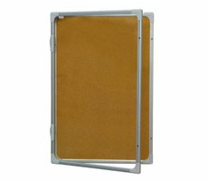 2x3 Vitrína s vertikálnym otváraním 120x90cm (korok)