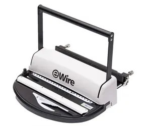 EuroSupplies iWire 21 / viazač pre kovové chrbty / dierovacia kapacita 10 listov 70g / Pracovná šírka 300 mm