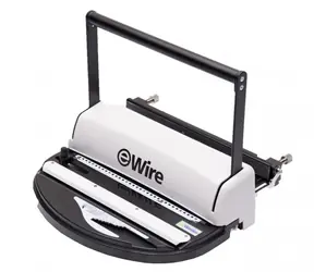 EuroSupplies iWire 31 / viazač pre kovové chrbty / dierovacia kapacita 10 listov 80g / Pracovná šírka 300 mm