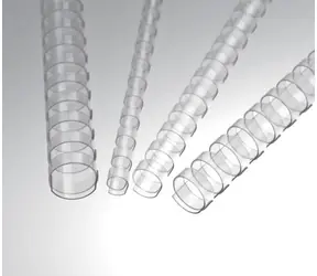 Eurosupplies Plastové chrbty 19mm číra