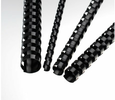 Eurosupplies Plastové chrbty 22mm čierna / pre 151–180 listov - 80 g papiera / 50 ks