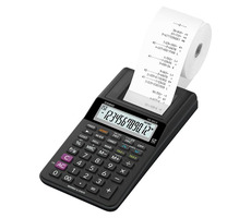 CASIO HR 8 RCE BK čierna / Kalkulačka stolná / dvanásťmiestna / jednofarebná tlač