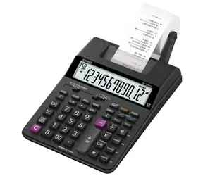 CASIO HR 150 RCE čierna / Kalkulačka / dvanásťmiestna / s tlačou / duálne napájanie / dvojfarebná tlač