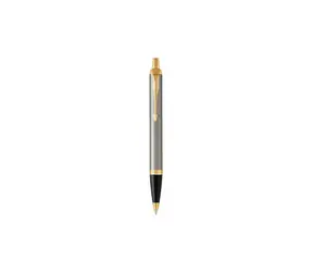 PARKER Royal IM Brushed Metal GT hrot M / guličkové pero / farba náplne: modrá