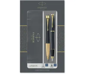 PARKER Urban Matte Black GT Duo Set / sada plniace pero a guličkové pero