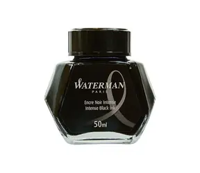WATERMAN Inks 50ml čierna / fľaštičkový atrament / do plniacich pier WATERMAN