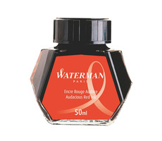 WATERMAN Inks 50ml červená / fľaštičkový atrament / do plniacich pier WATERMAN