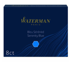 WATERMAN Inks Long Standard modrá 8ks / Atramentové bombičky / do plniacich pier WATERMAN
