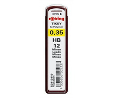 Rotring Tuhy 0.35mm - HB 12 ks / Tuhy do mikroceruzky