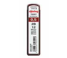 Rotring Tuhy 0.5mm - 2B 12 ks / Tuhy do mikroceruzky