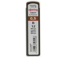 Rotring Tuhy 0.5mm - B 12 ks / Tuhy do mikroceruzky