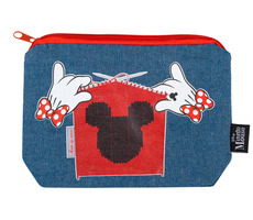 Presco Group Džínsový peračník etue Minnie / 20x14 cm