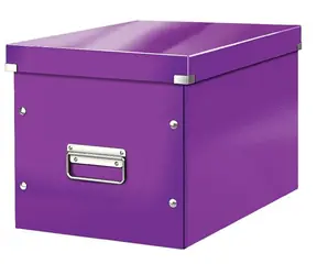 Leitz Click&Store Štvorcová krabica veľkosť L (A4) purpurová