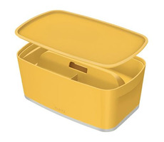 Leitz MyBox Cosy Úložný box s vekom + Organizér s držadlom veľkosť S teplá žltá