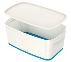 Leitz MyBox WOW Úložný box s vekom veľkosť S bielo-modrá
