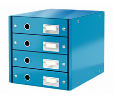 Leitz Click&amp;Store WOW (4 zásuvky) Zásuvkový box modrá