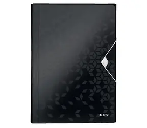 Leitz WOW A4 Aktovka s priehradkami PP čierna