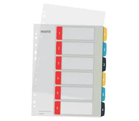 Leitz Cosy A4 Celoplastové registre popisovateľné na počítači 1-6