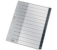 Leitz RECYCLE A4 Ekologické registre 1-12 / PP / dopredaj