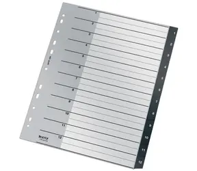 Leitz RECYCLE A4 Ekologické registre 1-12 / PP / dopredaj