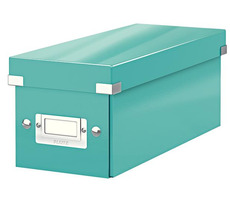 Leitz Click&amp;Store Krabica na CD ľadovo modrá / 30 štandardných &amp; 60 úzkych &amp; 160 papierových obálkach