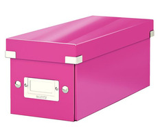 Leitz Click&amp;Store Krabica na CD ružová / 30 štandardných &amp; 60 úzkych &amp; 160 papierových obálkach