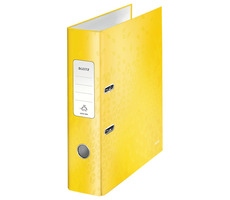 Leitz 180° WOW Polaminovaný pákový zakladač A4 80mm žltá / až 600 listov A4