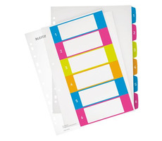 Leitz WOW A4+ MAXI Celoplastové registre popisovateľné na PC 1-6