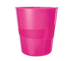 Leitz WOW Odpadkový kôš 15 l metalická ružová