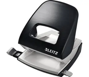 Leitz NeXXt STYLE 5006 Stolný dierovač saténovo čierna / 3 mm / až 30 listov
