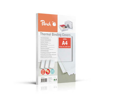 Peach termálne viazacie obaly A4 4 mm (pre 40 listov) 200 g-m2 biela 20ks